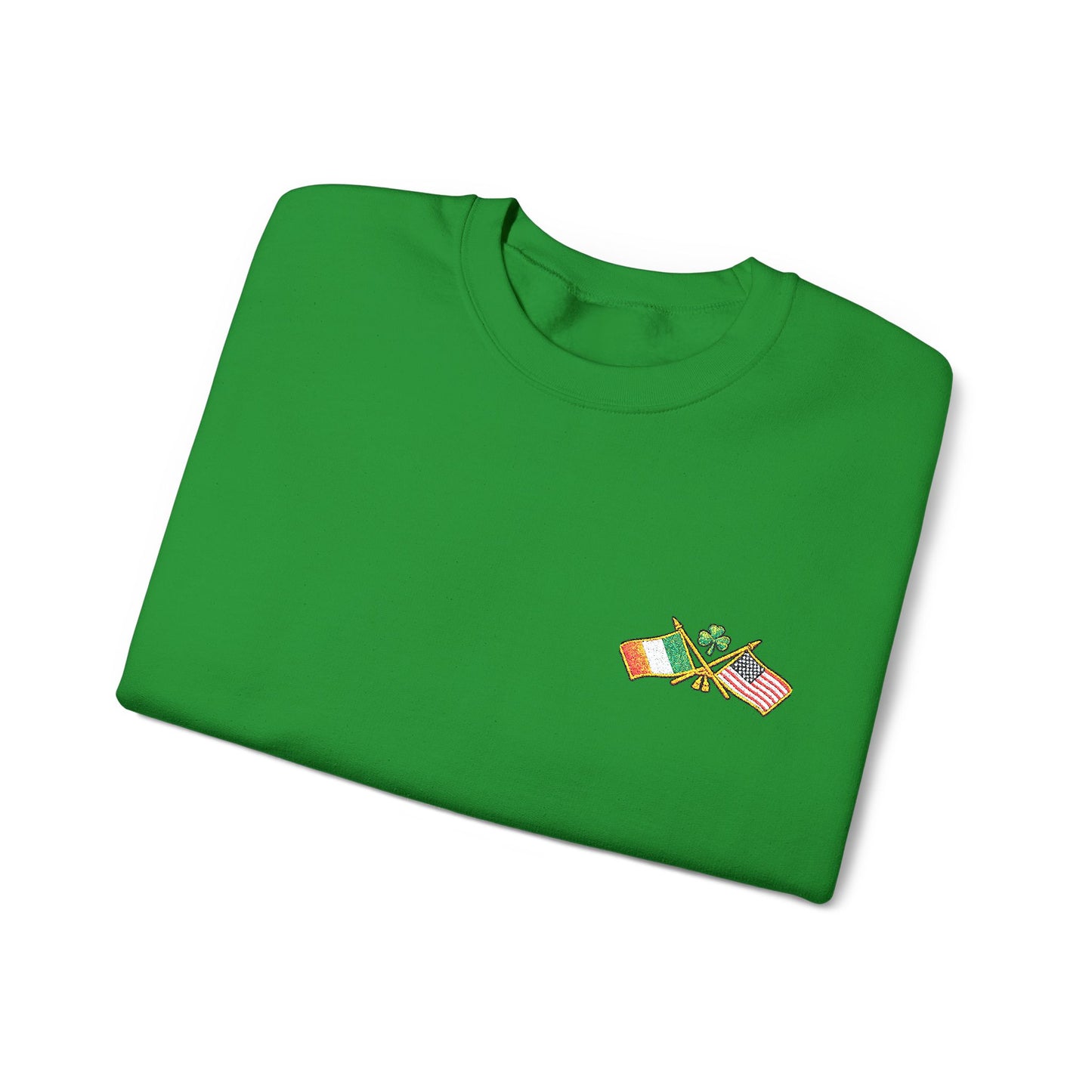 Lucky Irish Clover Leprechaun Stack Crewneck Sweatshirt | St. Patrick's Day