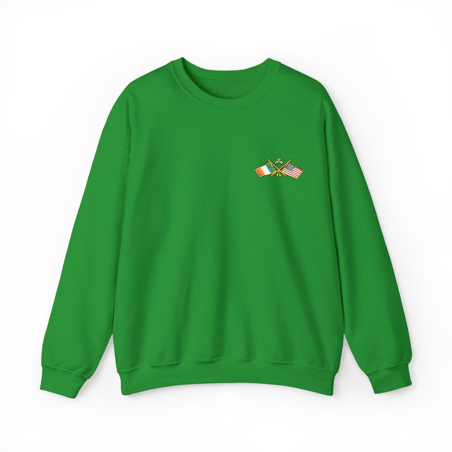 Lucky Irish Clover Leprechaun Stack Crewneck Sweatshirt | St. Patrick's Day