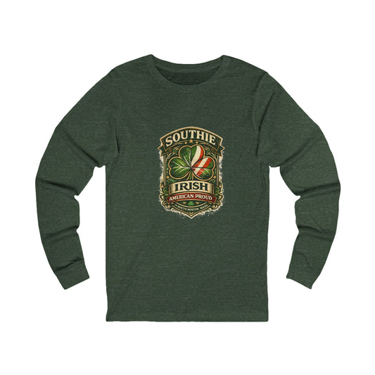 Southie Irish Shield graphic Long Sleeve Tee | Boston Irish pride