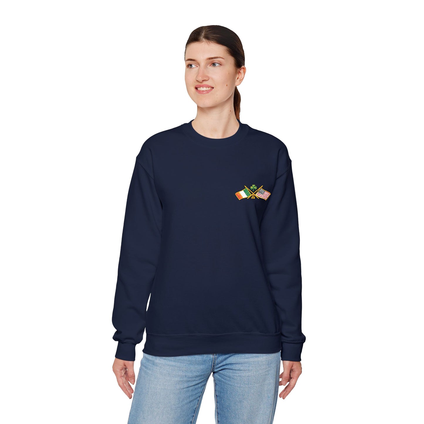Lucky Irish Clover Leprechaun Stack Crewneck Sweatshirt | St. Patrick's Day