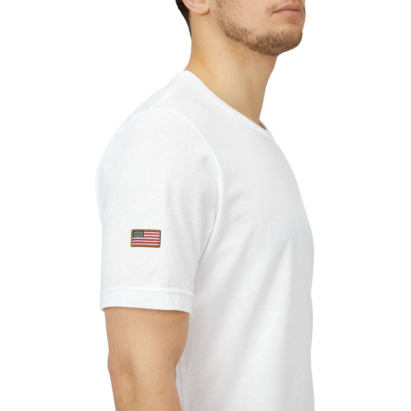 Irish American Pride T-Shirt | Small Chest & Sleeve Patch Design
