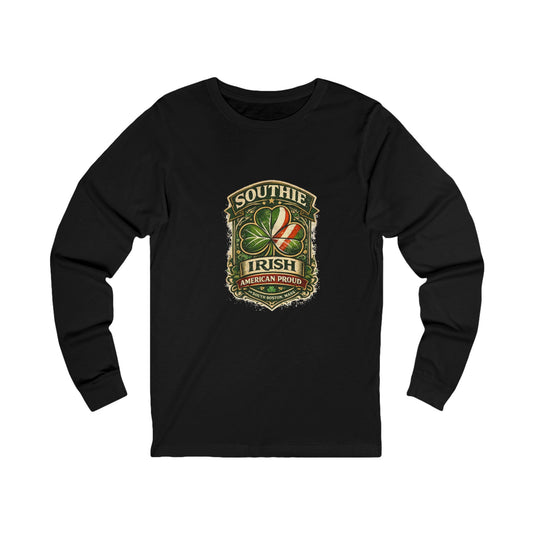 Southie Irish Shield graphic Long Sleeve Tee | Boston Irish pride