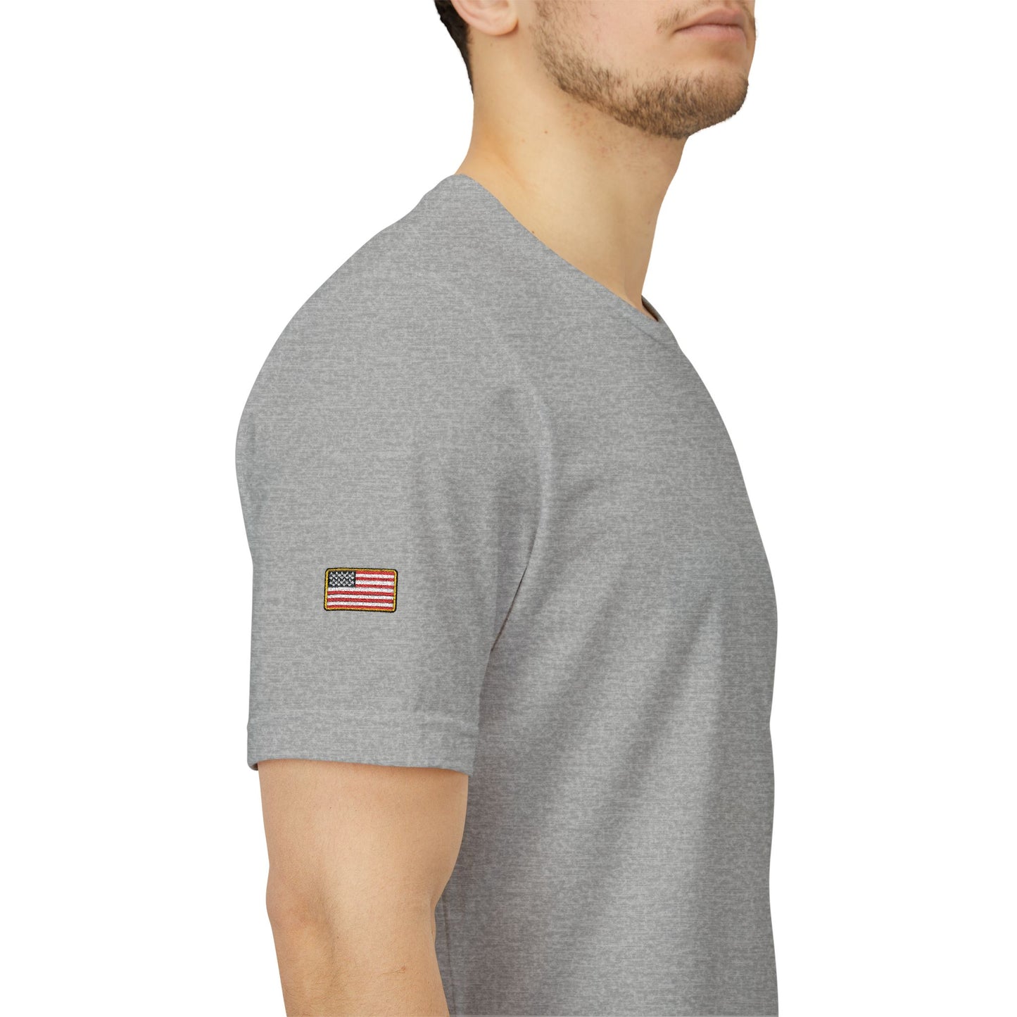 Irish American Pride T-Shirt | Small Chest & Sleeve Patch Design