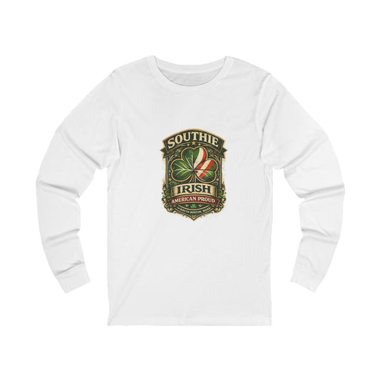 Southie Irish Shield graphic Long Sleeve Tee | Boston Irish pride