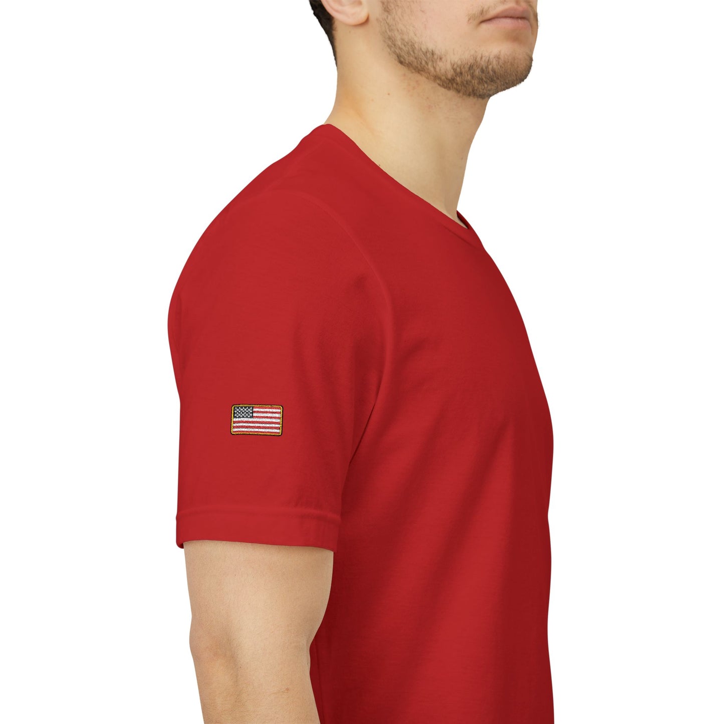 Irish American Pride T-Shirt | Small Chest & Sleeve Patch Design