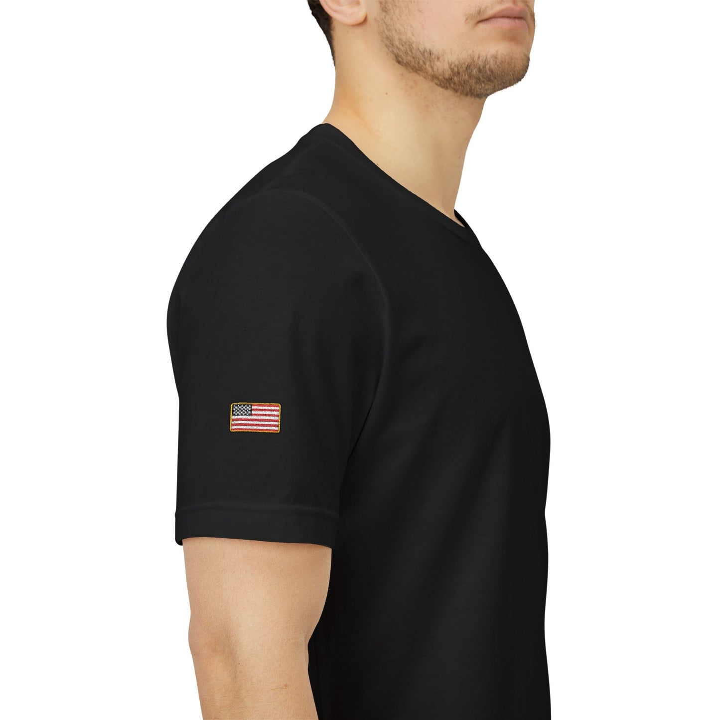 Irish American Pride T-Shirt | Small Chest & Sleeve Patch Design
