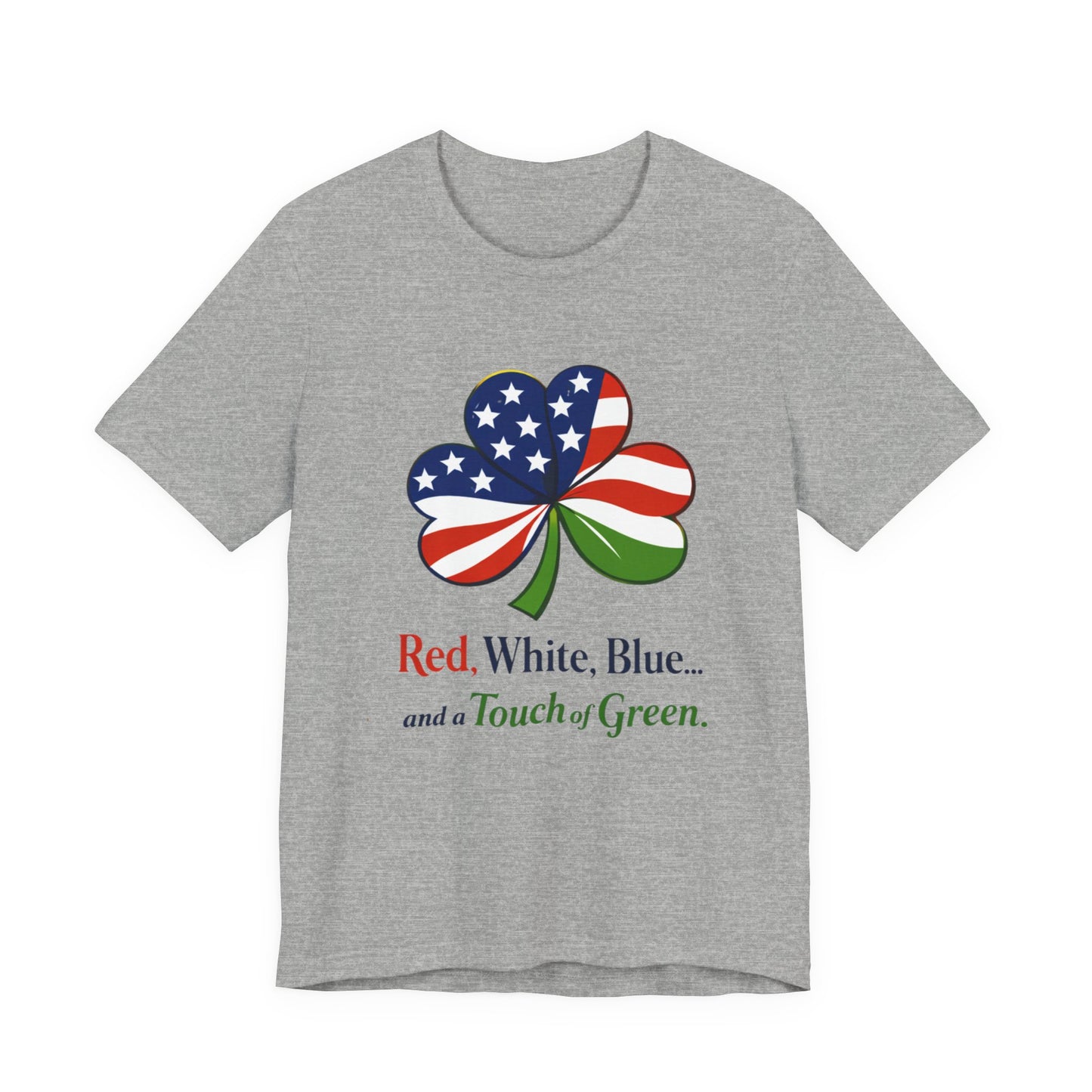 American Flag Shamrock tee | Red White Blue and a Touch of Green shirt