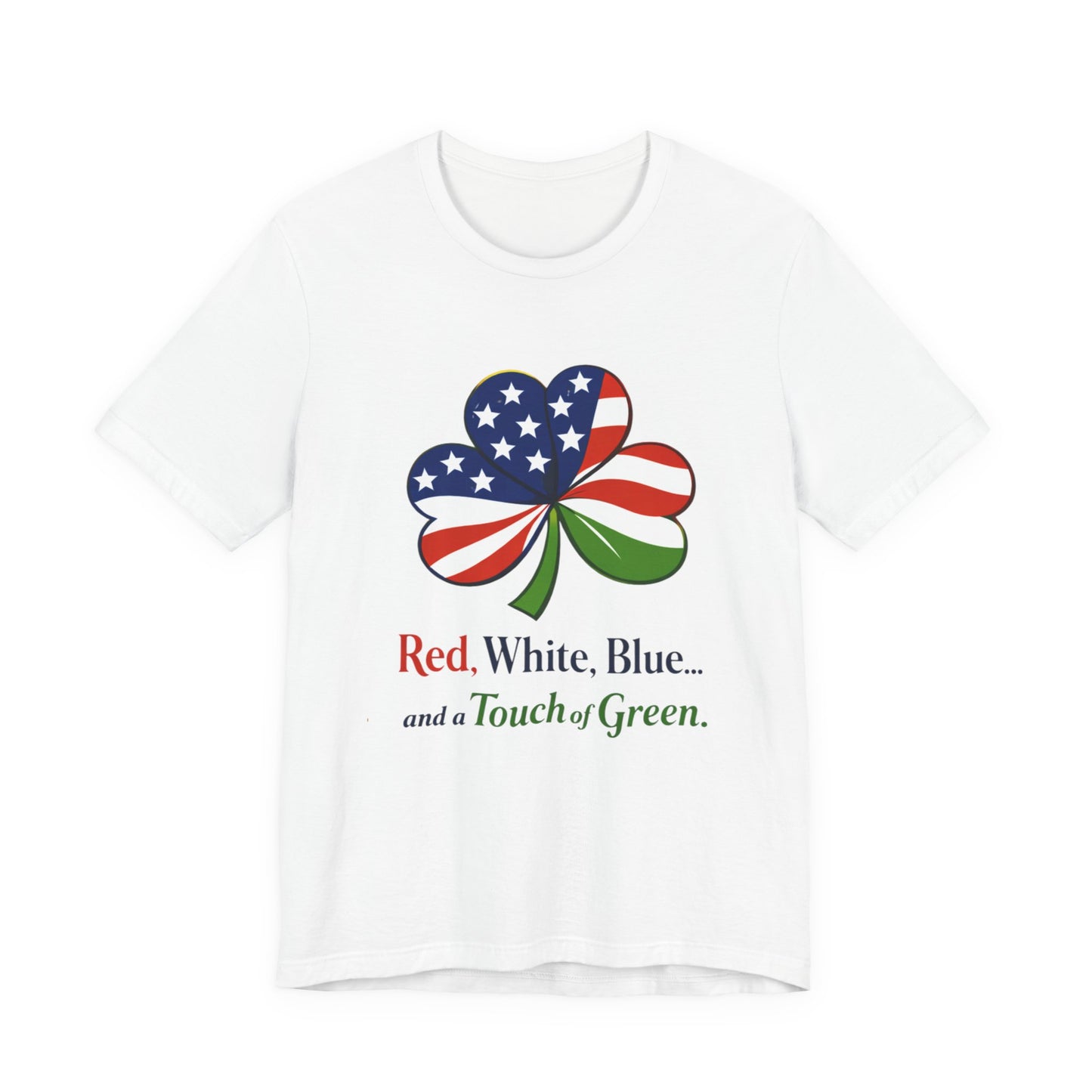 American Flag Shamrock tee | Red White Blue and a Touch of Green shirt