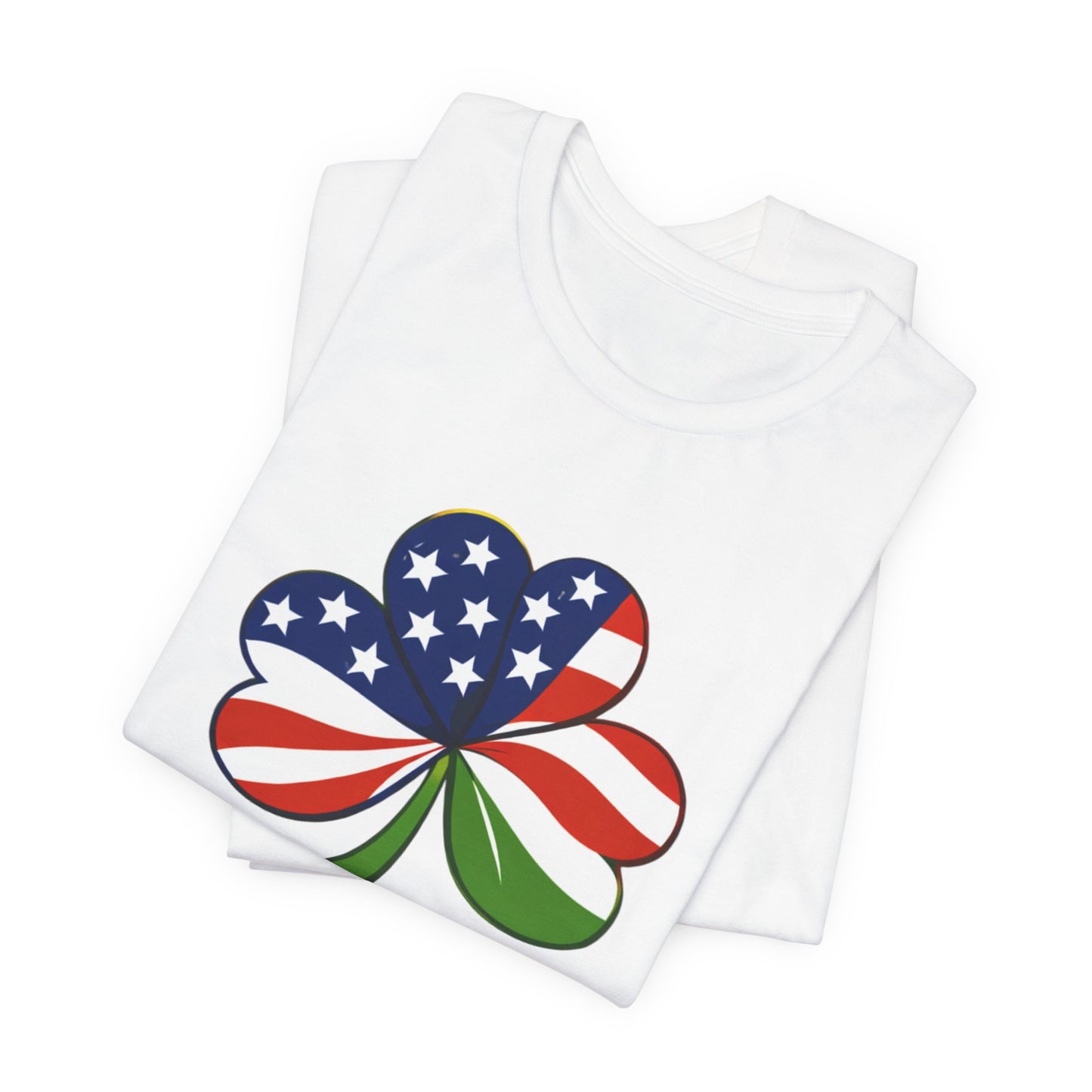 American Flag Shamrock tee | Red White Blue and a Touch of Green shirt