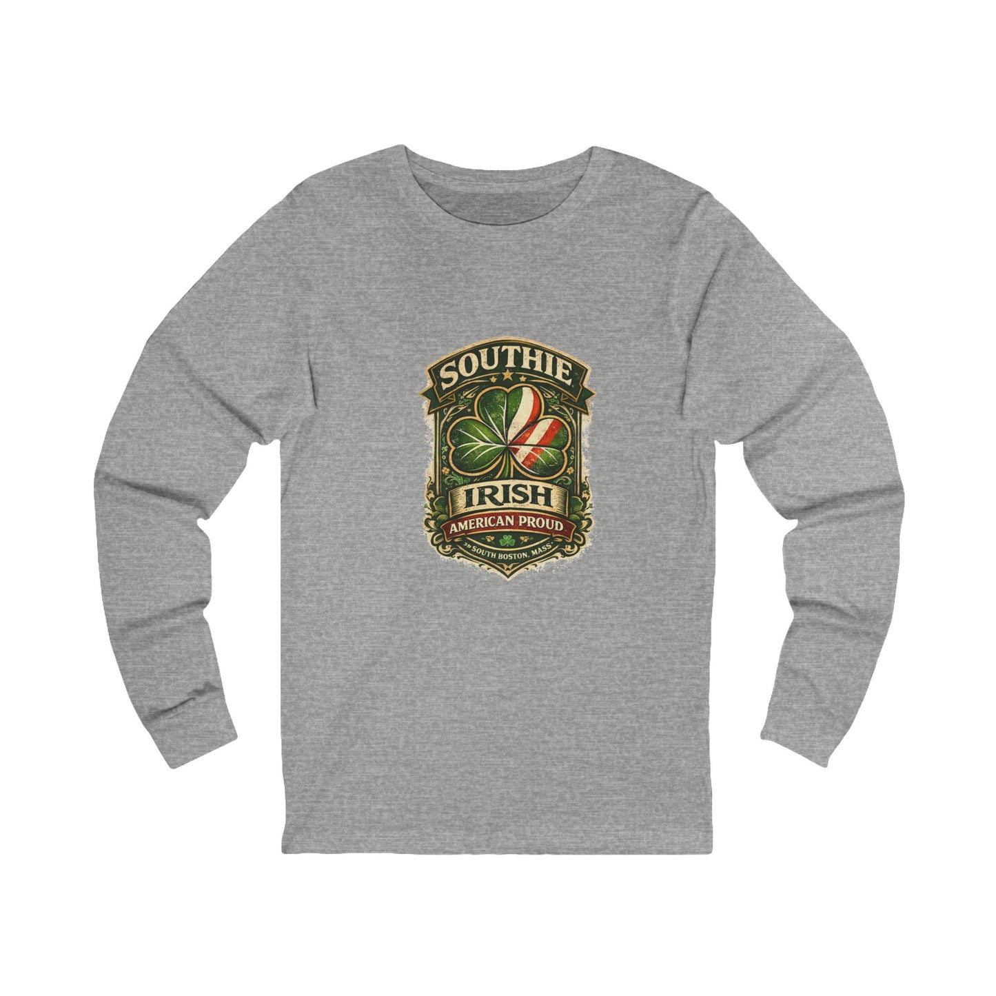 Southie Irish Shield graphic Long Sleeve Tee | Boston Irish pride