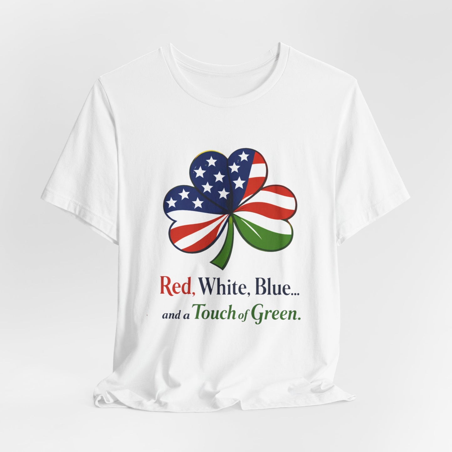 American Flag Shamrock tee | Red White Blue and a Touch of Green shirt